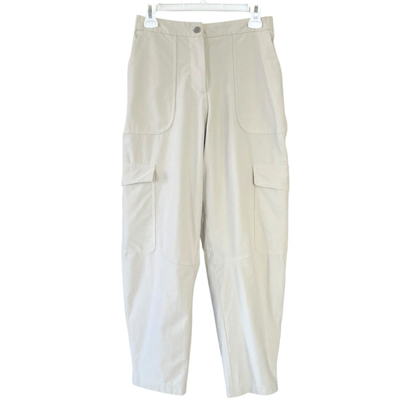 LULULEMON Women's Size 27 Bone Cream Utilitech Cargo Pocket Zip High-Rise Pants - Picture 1 of 7